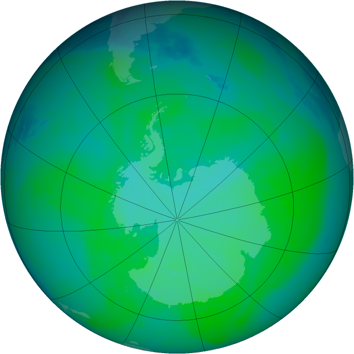 Ozone Map 1986-12-29